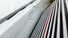Bare front left door for Audi A4 B9 20-25 white LY9C, painted 0.3-0.35, dents