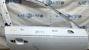 Bare front right door Audi A4 B9 17-18 white LY9C, painted 0.25-0.35