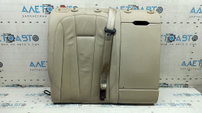 Right rear seat backrest for Audi A4 B9 17-19, beige leather, heated, with seat belt and armrest, for cleaning
