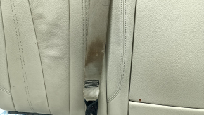 Right rear seat backrest for Audi A4 B9 17-19, beige leather, heated, with seat belt and armrest, for cleaning
