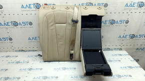 Right rear seat backrest for Audi A4 B9 17-19, beige leather, heated, with seat belt and armrest, for cleaning