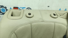 Right rear seat backrest for Audi A4 B9 17-19, beige leather, heated, with seat belt and armrest, for cleaning