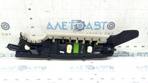 Right side bolster for the 2nd row of seats, Audi A4 B9 17-19, beige leather, ready to clean