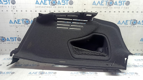 Right arch trim for Audi A4 B9 18-25, black, with cigarette lighter, broken fasteners