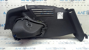 Right arch trim for Audi A4 B9 18-25, black, with cigarette lighter, broken fasteners