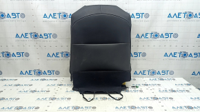 Driver's seat back upholstery for Toyota Camry v70 18-18, black leather, perforation, brown stripe, heated