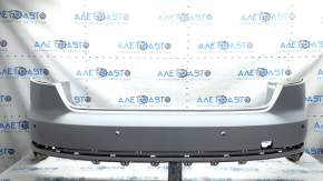Bare rear bumper for Audi A4 B9 17-19 S-Line, for 4 parking sensors, with central mount, without plug, graphite, dents, scratches, broken mounts