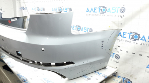Bare rear bumper for Audi A4 B9 17-19 S-Line, for 4 parking sensors, with central mount, without plug, graphite, dents, scratches, broken mounts
