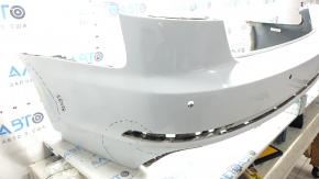 Bare rear bumper for Audi A4 B9 17-19 S-Line, for 4 parking sensors, with central mount, without plug, graphite, dents, scratches, broken mounts