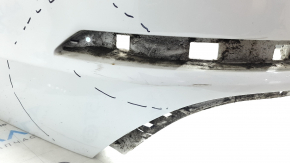Bare rear bumper for Audi A4 B9 17-19 S-Line, for 4 parking sensors, with central mount, without plug, graphite, dents, scratches, broken mounts
