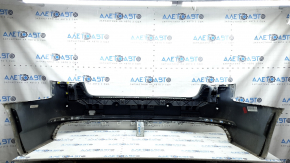 Bare rear bumper for Audi A4 B9 17-19 S-Line, for 4 parking sensors, with central mount, without plug, graphite, dents, scratches, broken mounts