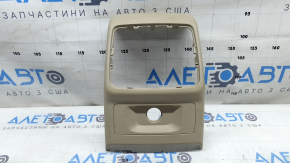 Audi A4 B9 17-25 rear center console trim, beige, for cigarette lighter, 2 pieces, for cleaning