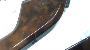 Set of interior trim panels for Audi A4 B9 17-19, wood grain, quattro, scratches