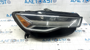 Right front headlight assembly for Audi A6 C7 16-18, rest LED, sand