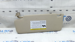 Right sun visor for Audi A4 B9 17-25, beige, without hook, for cleaning