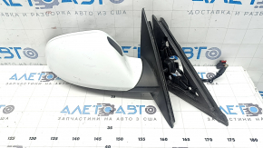 Right side mirror assembly for Audi A6 C7 12-18, 14+2 pins, heated, for auto storage, BSM, auto-dimming, turn signal, black