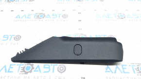Front right center console trim for Audi A4 B9 17-25, gray, with plug
