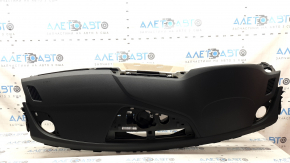 Audi A4 B9 17-20 front dashboard with airbag, dark gray with beige