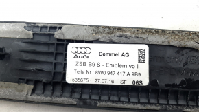Audi A4 B9 17-20 S-Line exterior door sill trim, front left, with backlight, scratches