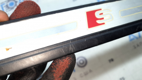 Audi A4 B9 17-20 S-Line exterior door sill trim, front left, with backlight, scratches