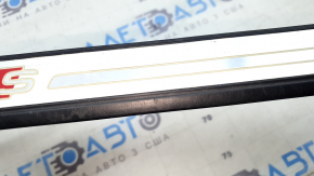 Audi A4 B9 17-20 S-Line exterior door sill trim, front left, with backlight, scratches