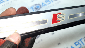 Audi A4 B9 17-20 S-Line exterior door sill trim, front left, with backlight, scratches