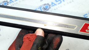 Audi A4 B9 17-20 S-Line exterior door sill trim, front left, with backlight, scratches