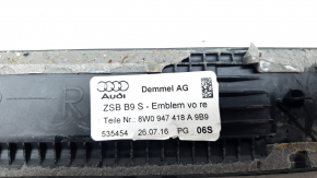 Audi A4 B9 17-20 S-Line outer door sill trim, front right, with backlight, scratches, dents