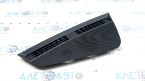 The front panel center trim for the Audi A4 B9 17-20 speakers is gray, with a mesh, the fasteners are broken.