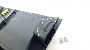 The front panel center trim for the Audi A4 B9 17-20 speakers is gray, with a mesh, the fasteners are broken.