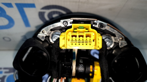 The Audi A4 B9 17-25 gray steering wheel airbag has a broken mount.