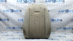Audi A4 B9 17-19 driver's seat back upholstery, beige leather, heated, ready to clean