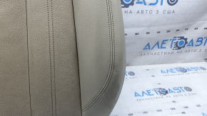 Audi A4 B9 17-19 driver's seat back upholstery, beige leather, heated, ready to clean