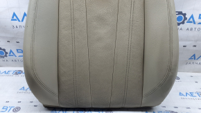 Audi A4 B9 17-19 driver's seat back upholstery, beige leather, heated, ready to clean