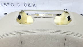 Audi A4 B9 17-19 driver's seat back upholstery, beige leather, heated, ready to clean