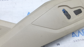 Right side passenger seat trim for Audi A4 B9 17-25, beige, scratches