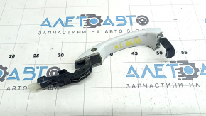 External rear left door handle assembly for Audi A6 C7 12-18, keyless, with backlight, chrome