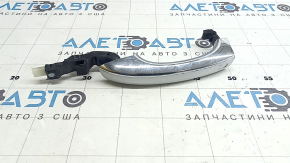 External rear left door handle assembly for Audi A6 C7 12-18, keyless, with backlight, chrome