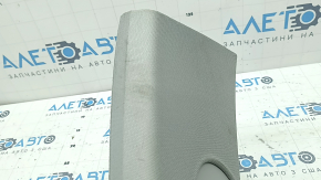 Right upper center pillar trim for Audi A6 C7 12-18 without air duct, gray, dry-cleanable, butt