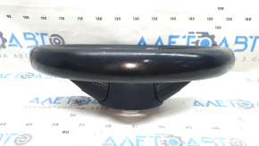 Bare steering wheel Audi A4 B9 17-19 leather, gray, scratches, no buttons, no paddle shifters, no overlay