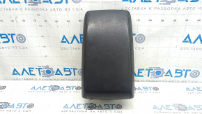 Audi A6 C7 12-18 center console armrest, black leather, 2 pieces, scratches, crack in the mount