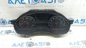 Audi A6 C7 16-18 instrument cluster without night vision and headlight projection, 143k, air leaks along the edge, scratches