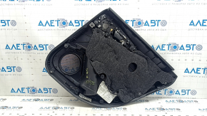 Door trim panel rear left Audi A6 C7 12-18 black leather, insert and armrest black leather, with handle