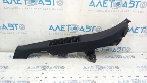 Lower left rear pillar trim for Toyota Avalon 13-18, black, under battery, scratches
