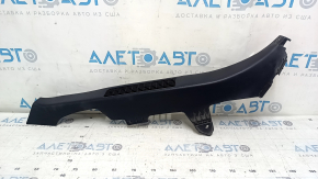 Lower left rear pillar trim for Toyota Avalon 13-18, black, under battery, scratches
