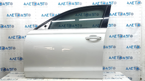 Front left door assembly for Audi A6 C7 12-18 keyless, white LS9R, butt
