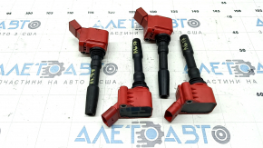Ignition coil 4 pcs (set) Audi A6 C7 12-18 2.0T