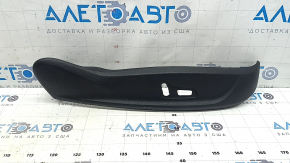 Audi A6 C7 12-18 passenger seat control trim, type 2, black, broken mount
