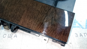 Volvo XC90 16-23 Chrome Center Console Pocket with Birch Wood Trim, Scratched