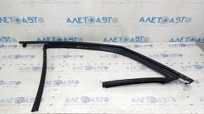 Mitsubishi Outlander 22-26 front left door glass seal, matte black, tear